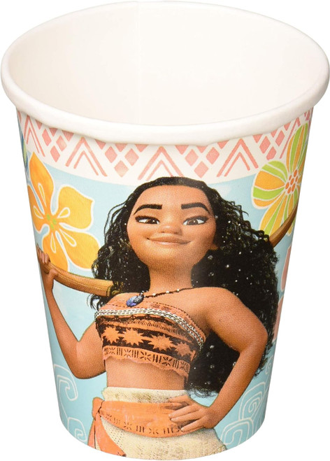 Moana Disney Movie Polynesian Kids Birthday Party 9 oz. Paper Cups