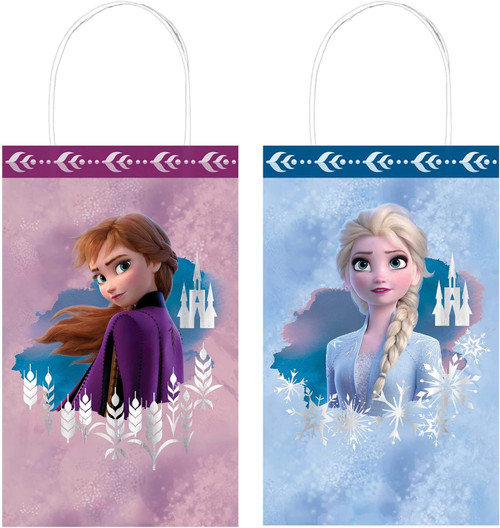 Frozen 2 Disney Movie Princess Kids Birthday Party Favor Paper Kraft Bags