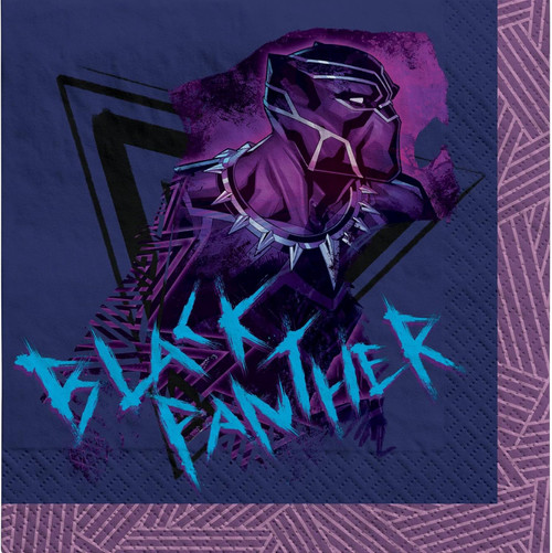 Black Panther Wakanda Forever Marvel Kids Birthday Party Paper Luncheon Napkins