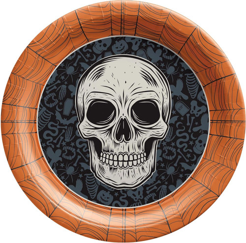 Wicked Hauntings Haunted House Carnival Halloween Party 10" Paper Banquet Plates