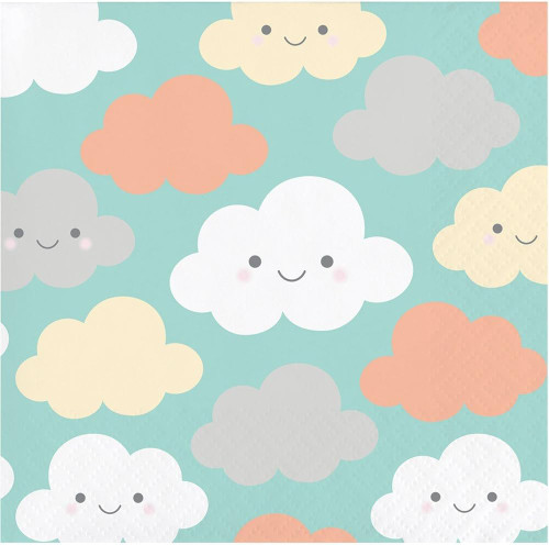 Sunshine Baby Shower Cloud Cute Baby Shower Party Paper Beverage Napkins