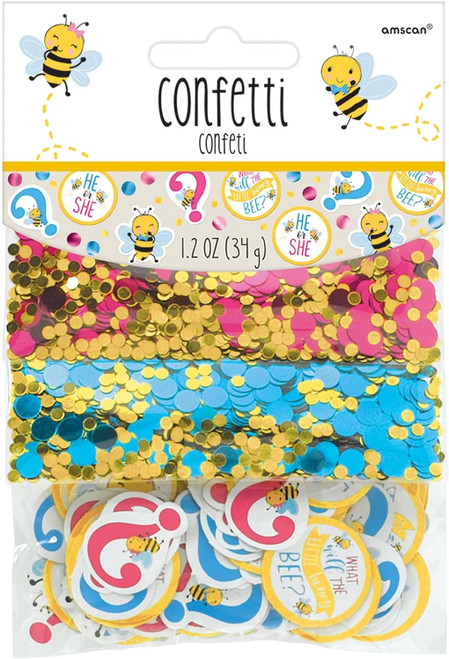 What Will the Little Honey Bee Animal Baby Shower Party Decoration Confetti