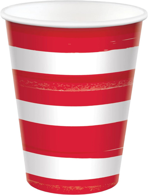 Painted Patriotic America USA July 4th Theme Party 9 oz. Paper Cups