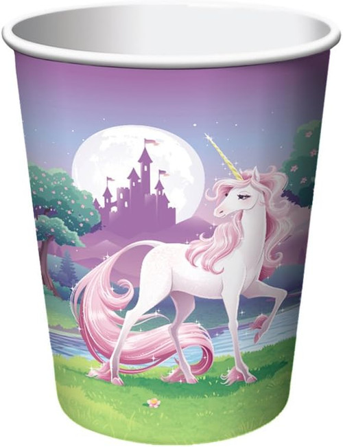 Unicorn Fantasy Animal Cute Girls Kids Birthday Party 9 oz. Paper Cups