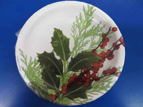 Pure Poinsettia Christmas Party 7" Dessert Plates