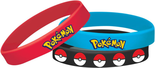 Pokemon Core Nintendo Video Game Kids Birthday Party Favor Rubber Bracelets