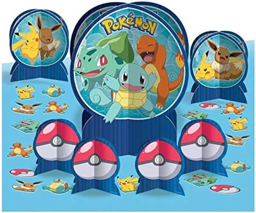 Pokemon Core Nintendo Video Game Birthday Party Centerpiece Table Decorating Kit