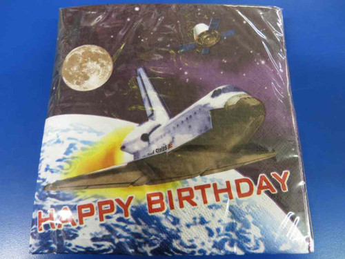 Space Odyssey Astronaut Birthday Party Luncheon Napkins