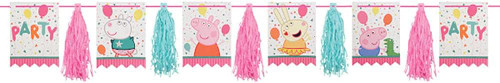 Peppa Pig Confetti Nick Jr Cartoon Kids Birthday Party Decoration Tassel Garland