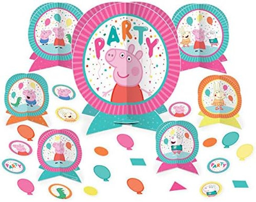 Peppa Pig Confetti Nick Jr Cartoon Show Kids Birthday Party Table Decorating Kit