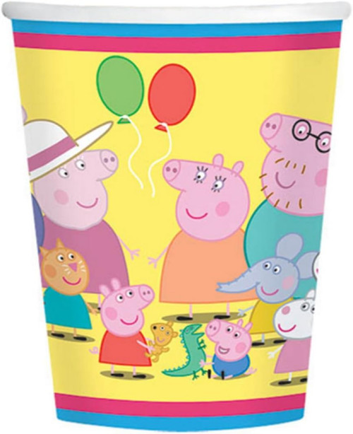 Peppa Pig Nick Jr Cartoon Show Kids Birthday Party 9 oz. Paper Cups