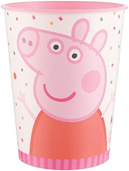 Peppa Pig Confetti Nick Jr Cartoon Kids Birthday Party Favor 16 oz. Plastic Cup