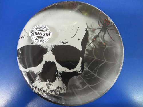 Skull Terror Halloween Party 7" Dessert Plates