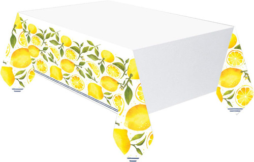 Lemons Fruit Country Store Spring Garden Party Decoration Plastic Tablecover