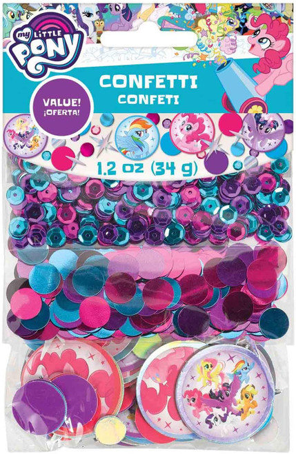 My Little Pony Friendship Adventures Birthday Party Decoration Confetti 3-Pack