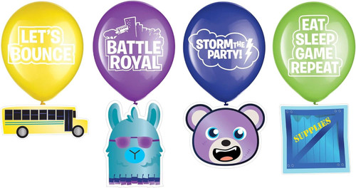 Battle Royal Video Game War Kids Birthday Party Decoration Latex Balloon Kit