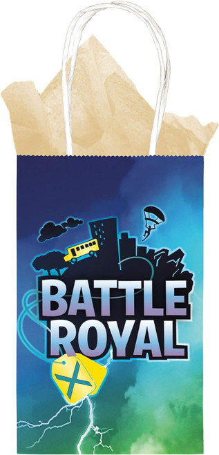 Battle Royal Video Game War Kids Birthday Party Favor Paper Sacks Kraft Bags