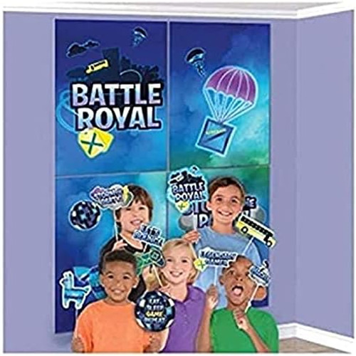 Battle Royal Video Game Birthday Party Decoration Scene Setters w/Photo Props