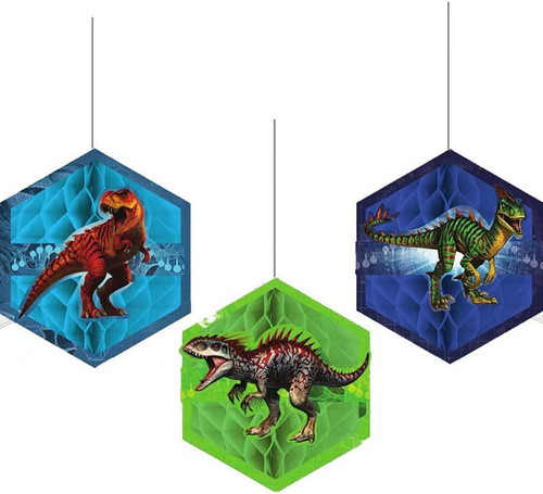 Jurassic World Park Dinosaur Movie Kids Birthday Party Honeycomb Decorations