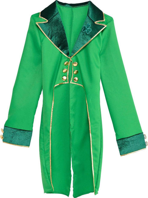 Leprechaun Tailcoat Green St. Patrick's Day Fancy Dress Halloween Adult Costume