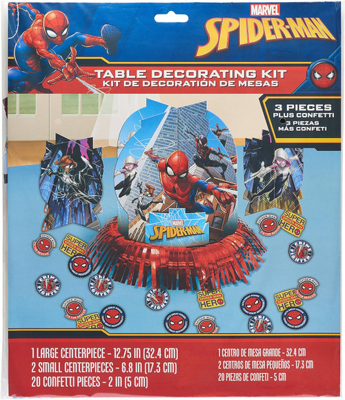 Spider-Man Webbed Wonder Marvel Superhero Birthday Party Table Decorating Kit