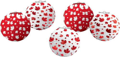 Canada Day Canadian Flag Patriotic Theme Party Decoration Mini Paper Lanterns