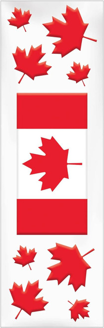 Canadian Pride Canada Day Flag Patriotic Theme Party Decoration Gel Clings