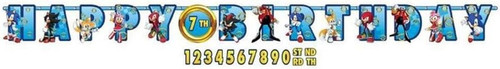 Sonic the Hedgehog Sega Video Game Kids Birthday Party Decoration Letter Banner