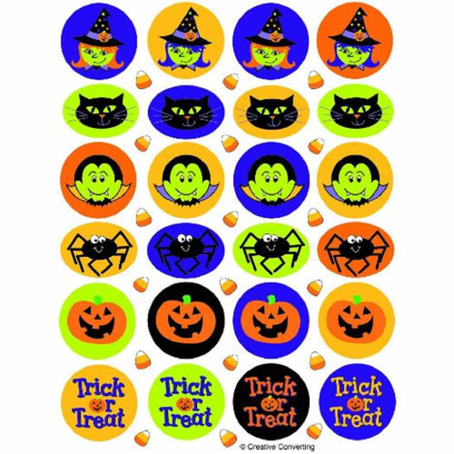 Trick or Treat Assorted Halloween Party Favor Sticker Sheets