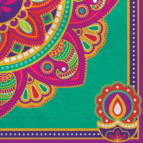 Rangoli Dream Hindu Festival Lights Diwali Holiday Party Paper Luncheon Napkins