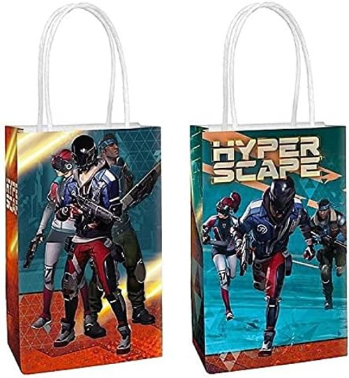 Hyper Scape Ubisoft Video Game Kids Birthday Party Favor Sacks Paper Kraft Bags