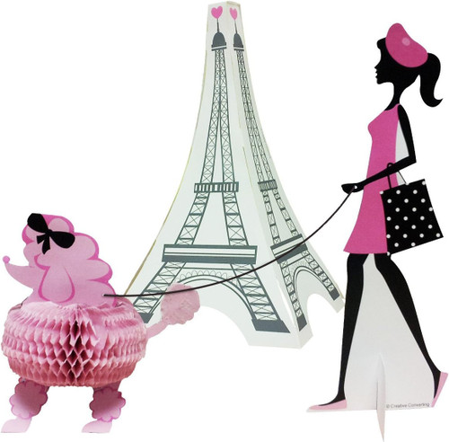 Party in Paris France Eiffel Tower Theme Birthday Party Decoration Centerpiece