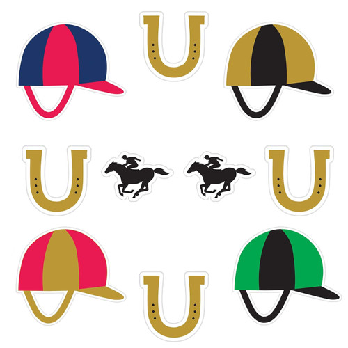 Derby Day Horse Race Kentucky Sports Racing Party Decoration Cutouts