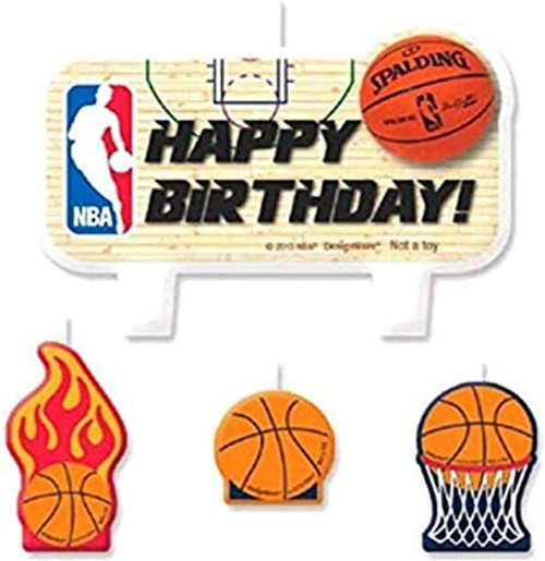 NBA Basketball Pro Sports Party Decoration Molded Birthday Cake Candles