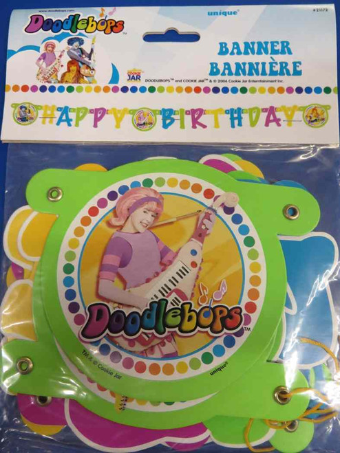 RARE Doodlebops Playhouse Disney Kids Birthday Party Decoration Jointed Banner