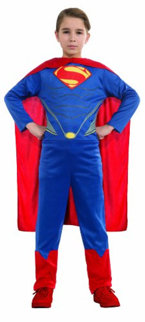 Superman Action Suit Kit Man of Steel Movie Fancy Dress Halloween Child Costume