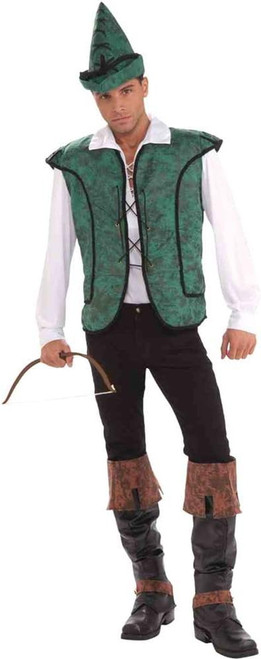 Robin Hood Kit Medieval Prince Fancy Dress Up Halloween Adult Costume Accessory