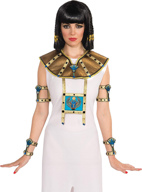 Collar w/Necklace Egyptian Cleopatra Fancy Dress Up Halloween Costume Accessory