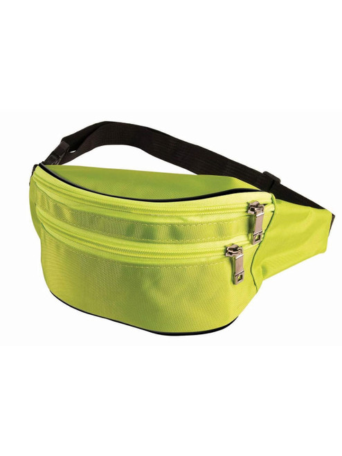 Fanny Pack Green 80's Retro Neon Fancy Dress Halloween Adult Costume Accessory