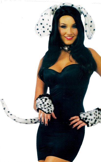Dalmatian Kit Ears Tail Dog Animal Fancy Dress Up Halloween Costume Accessory