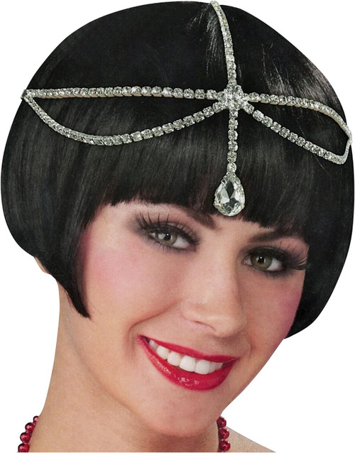 Flapper Hair Jewelry Roaring 20's Fancy Dress Halloween Adult Costume Accessory