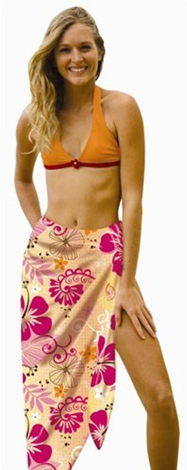 Sarong Hawaiian Luau Skirt Beach Fancy Dress Halloween Adult Costume Accessory