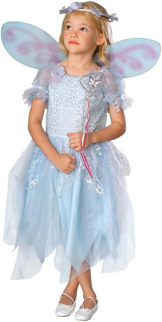 Powder Pixie Fairy Blue Cute Fancy Dress Up Halloween Toddler Child Costume