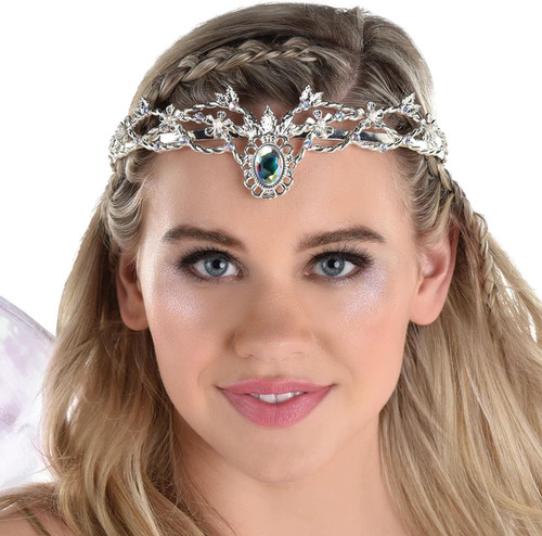 Fairy Crown Silver Suit Yourself Fancy Dress Halloween Adult Costume Accessory