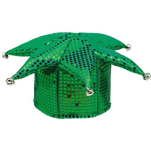 Sequin Jester Hat Clown Fancy Dress Halloween Adult Costume Accessory 6 COLORS