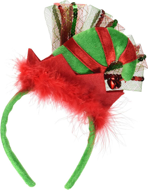 Elf Hat Headband Holiday Christmas Fancy Dress Halloween Adult Costume Accessory