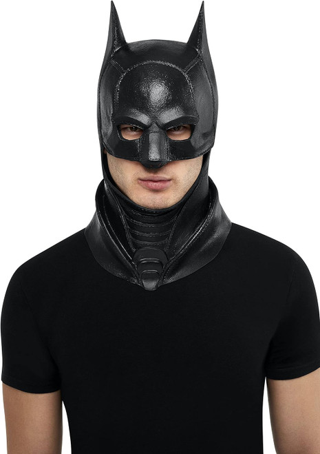 Batman Latex Mask The Batman Movie Fancy Dress Halloween Adult Costume Accessory