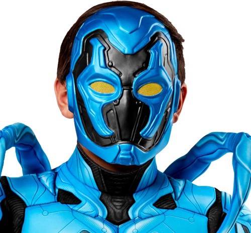 Blue Beetle Plastic Mask DC Comics Fancy Dress Halloween Child Costume Accessory