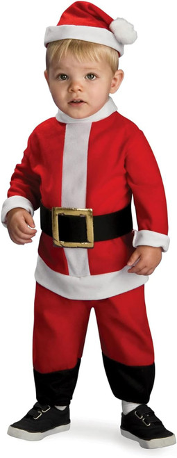 Lil' Santa Claus Red Suit Fancy Dress Up Halloween Christmas Baby Child Costume
