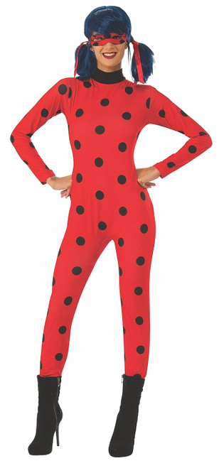Ladybug Miraculous Lady Bug Cat Noir Fancy Dress Up Halloween Adult Costume